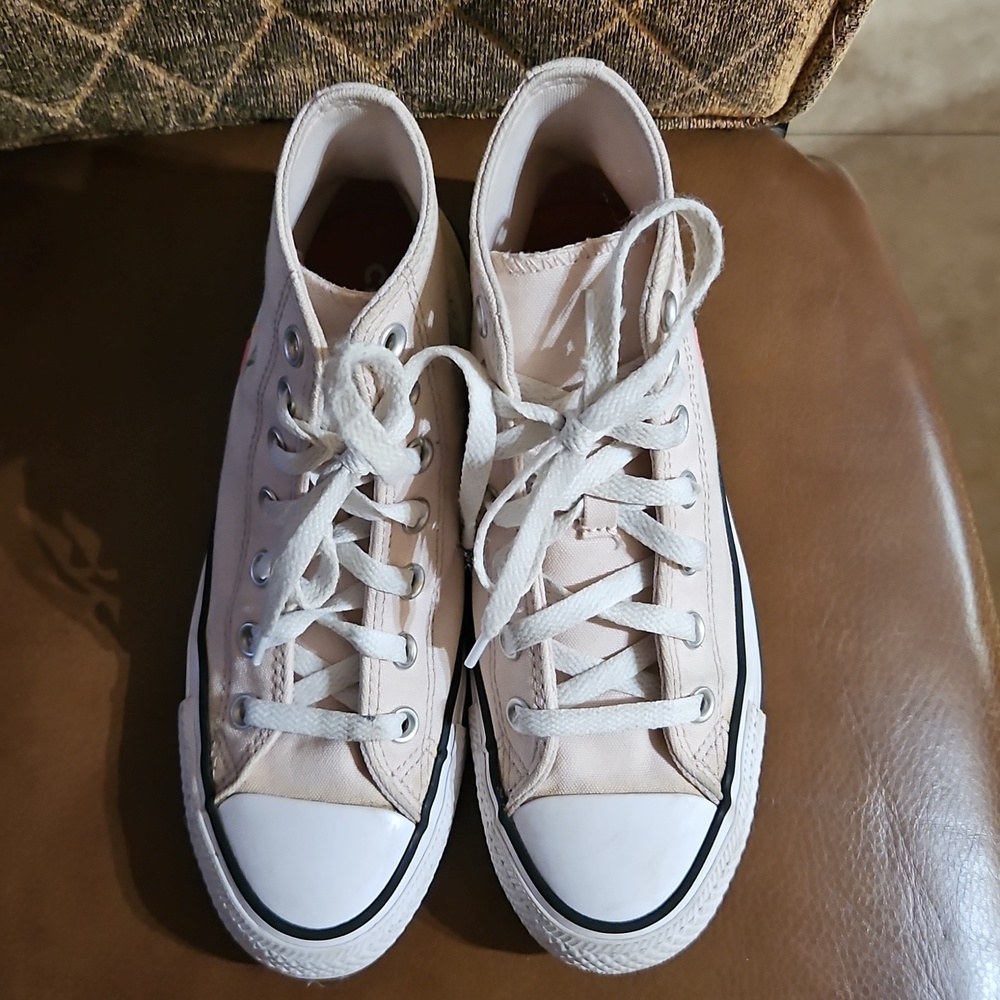 Converse Chuck Taylor All Star Hi Embroidered Mushroom High Top Sneakers Shoes - Picture 2 of 6